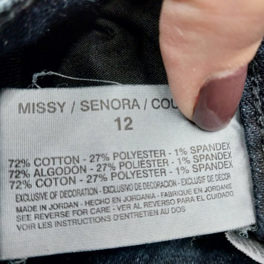 2480 Jeaniemade Size 12 Bandolino Madie Upcycled Bell-Bottoms Jeans. - Picture 5 of 5